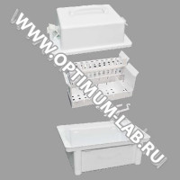 Укладка-контейнер для транспортировки пробирок и других малогабаритных изделий медицинского назначения УКТП-01 ЕЛАТ (вариант 1)